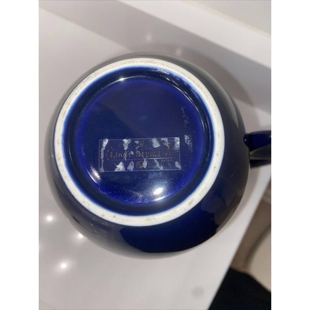 Lindt Stymeist Yo-Han Cobalt Blue Colorways Coffee Pot 11" Rare No Lid‎ Ceramic - Picture 3 of 6